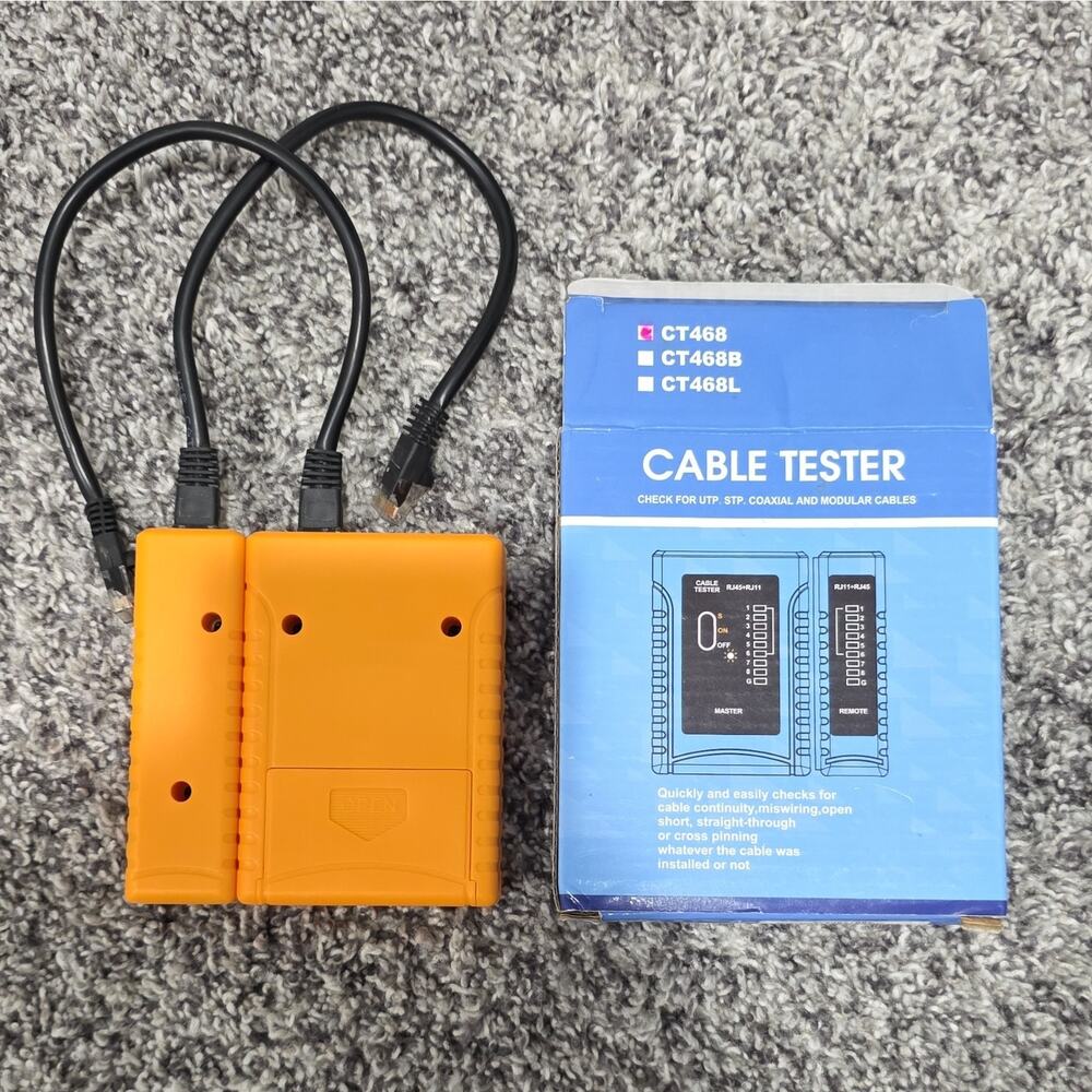 CT468 RJ45/RJ11 Computer Cable Tester Kit with Master & Remote Unit - Picture 2 of 2